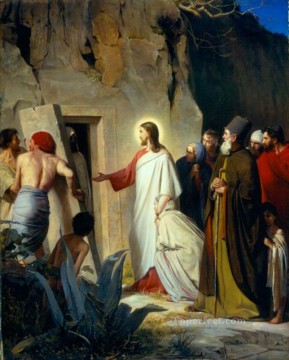 La resurrección de Lázaro Carl Heinrich Bloch Pinturas al óleo